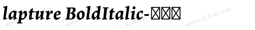 lapture BoldItalic字体转换